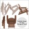 Casafield Oversized Folding Adirondack Chair, Cedar Wood Outdoor Fire Pit Lounge Chairs for Patio, Deck, Yard, Lawn and Garden Seating, Partially Pre-Assembled - Espresso